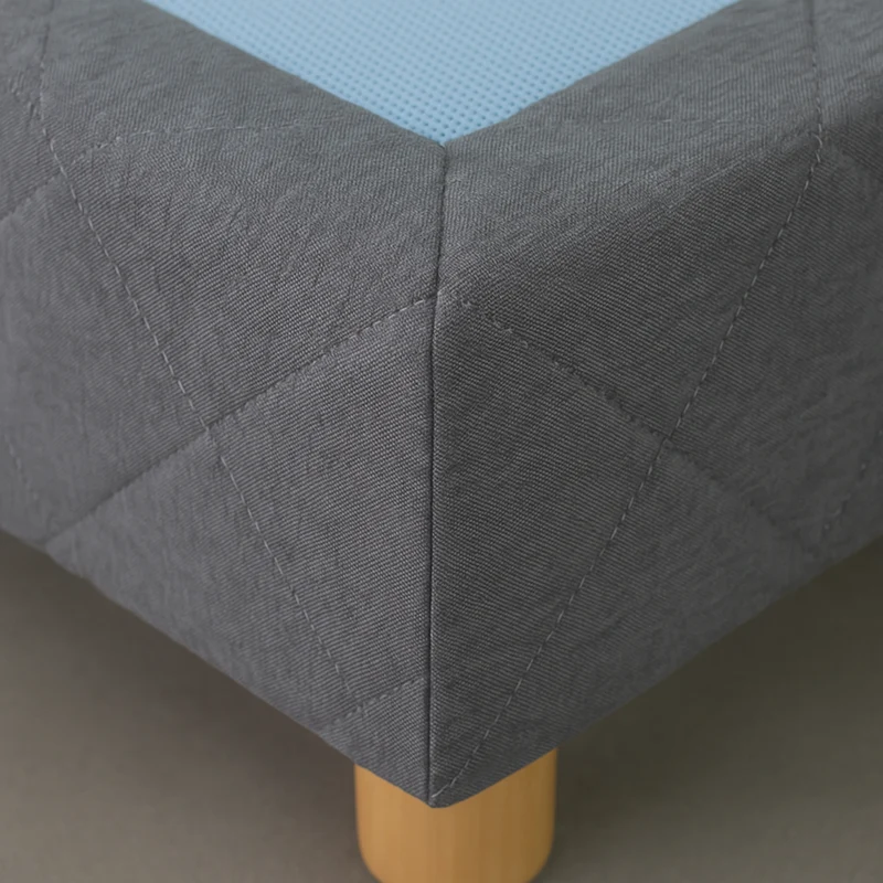 Sommier tapissier, contour tissu, structure bois - Collection Confort