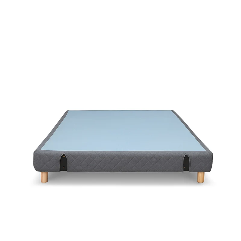 Sommier tapissier, contour tissu, structure bois - Collection Confort