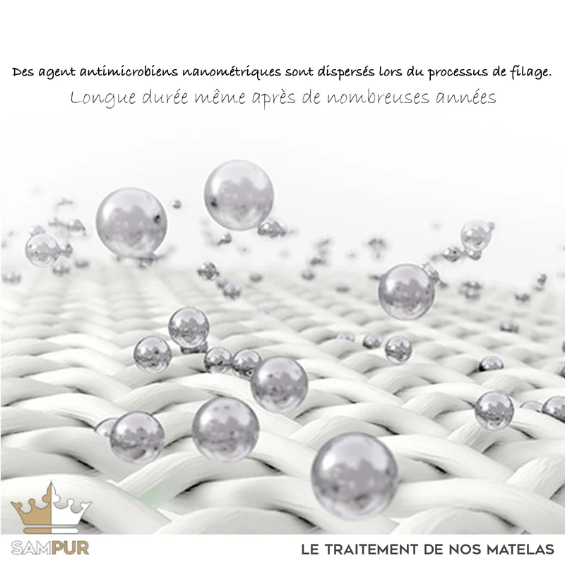 Matelas mémoire de forme et ressorts ensachés 3 zones - Collection Black Diamond