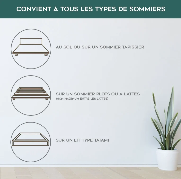 Matelas hybride, haut de gamme, soutien équilibré - Collection BIO Luxury