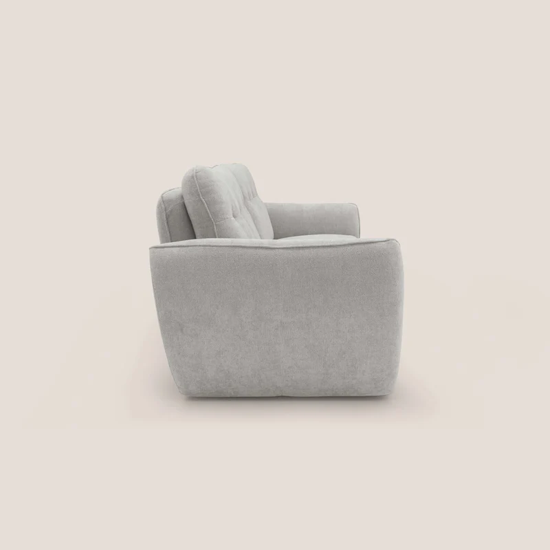 Cerbero canapé 3 places 208 cm en bouclette douce imperméable T07 gris
