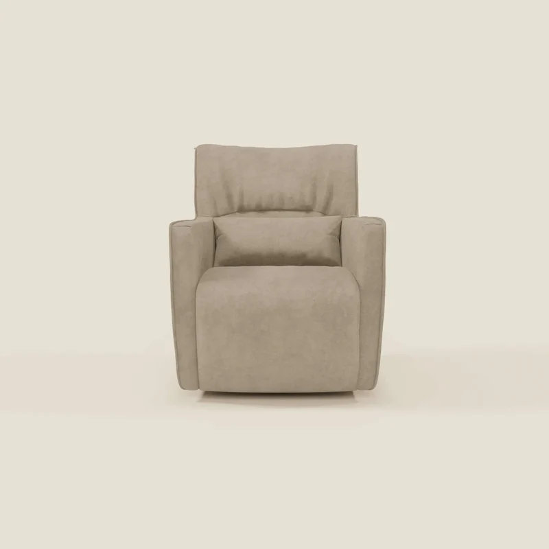 Tulla Fauteuil pivotant en tissu imperméable T02 beige