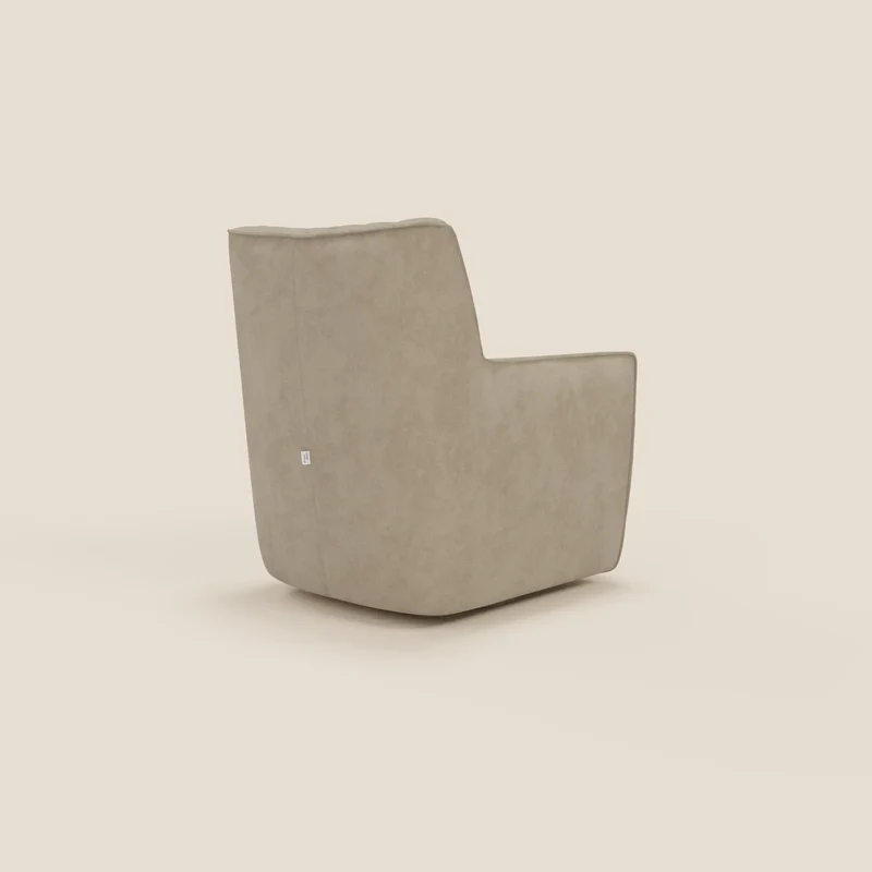 Tulla Fauteuil pivotant en tissu imperméable T02 beige