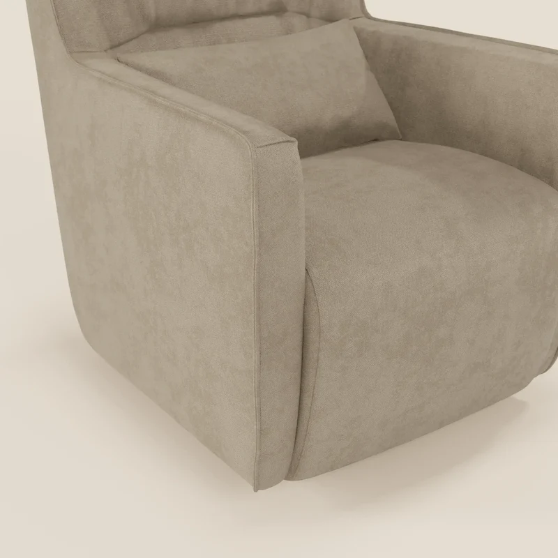 Tulla Fauteuil pivotant en tissu imperméable T02 beige