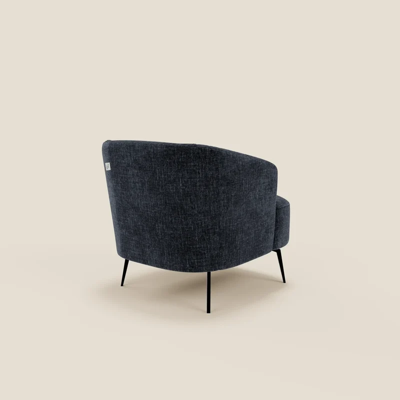 Renoa Fauteuil d'élégance moderne en tissu lavable T24 bleu nuit