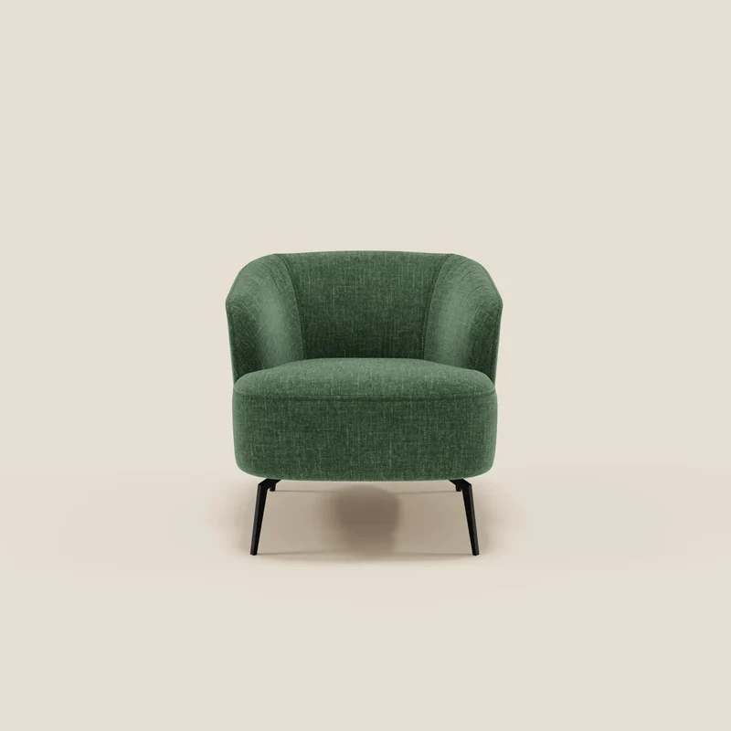 Renoa Fauteuil d'élégance moderne en tissu lavable T24 vert olive
