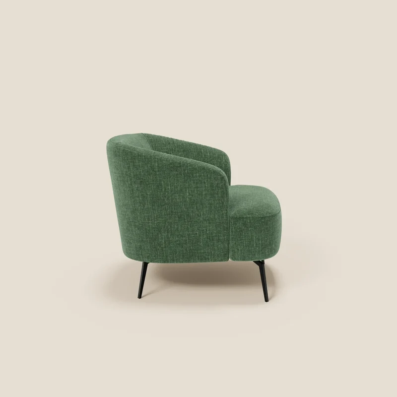 Renoa Fauteuil d'élégance moderne en tissu lavable T24 vert olive