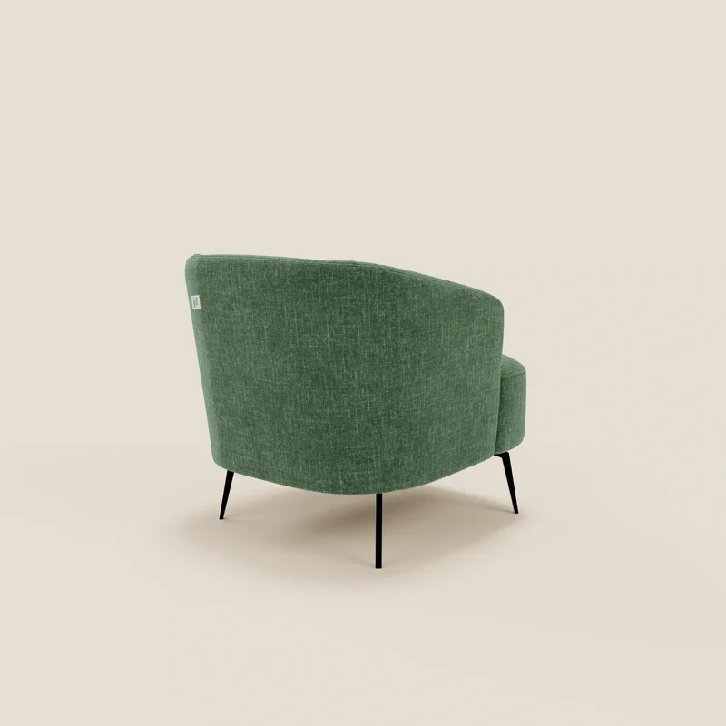 Renoa Fauteuil d'élégance moderne en tissu lavable T24 vert olive
