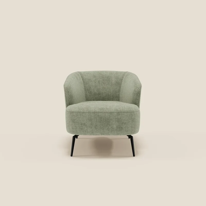 Renoa Fauteuil d'élégance moderne en tissu lavable T24 vert sauge