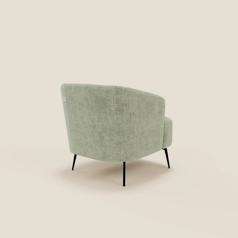 Renoa Fauteuil d'élégance moderne en tissu lavable T24 vert sauge