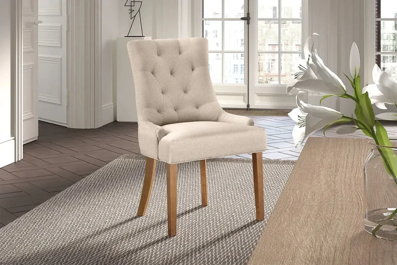 Chaises de Salle à Manger FANCYA Sable - 56 x 60 cm