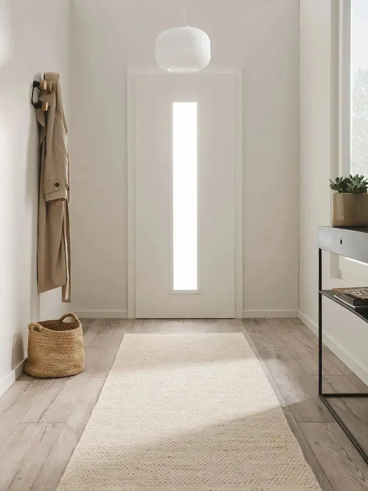 Tapis de Couloir en Laine fait main ROCCO Crème