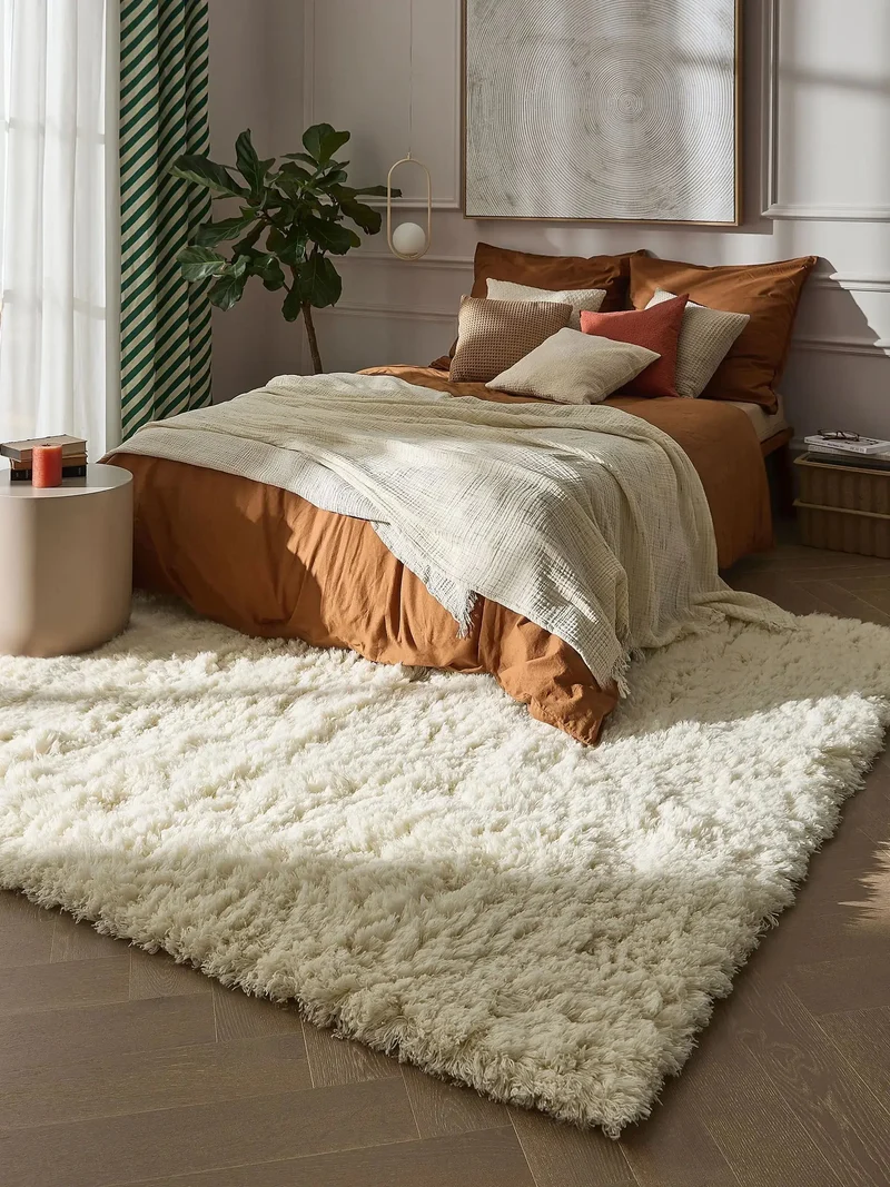 Benuta Tapis en Laine fait main BAADAL Crème
