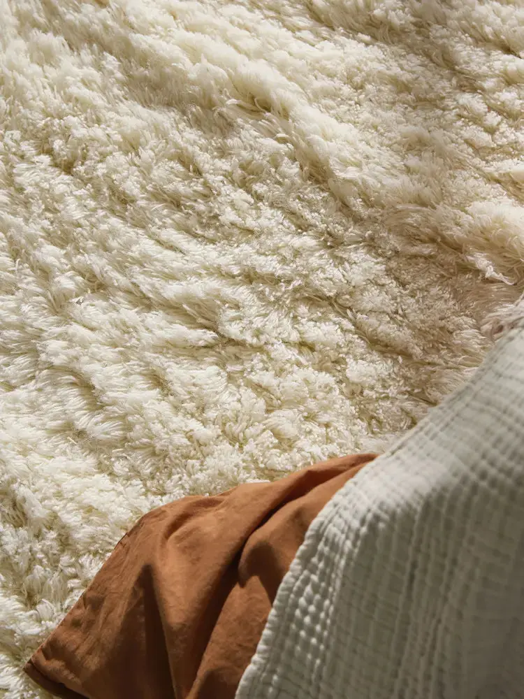 Benuta Tapis en Laine fait main BAADAL Crème