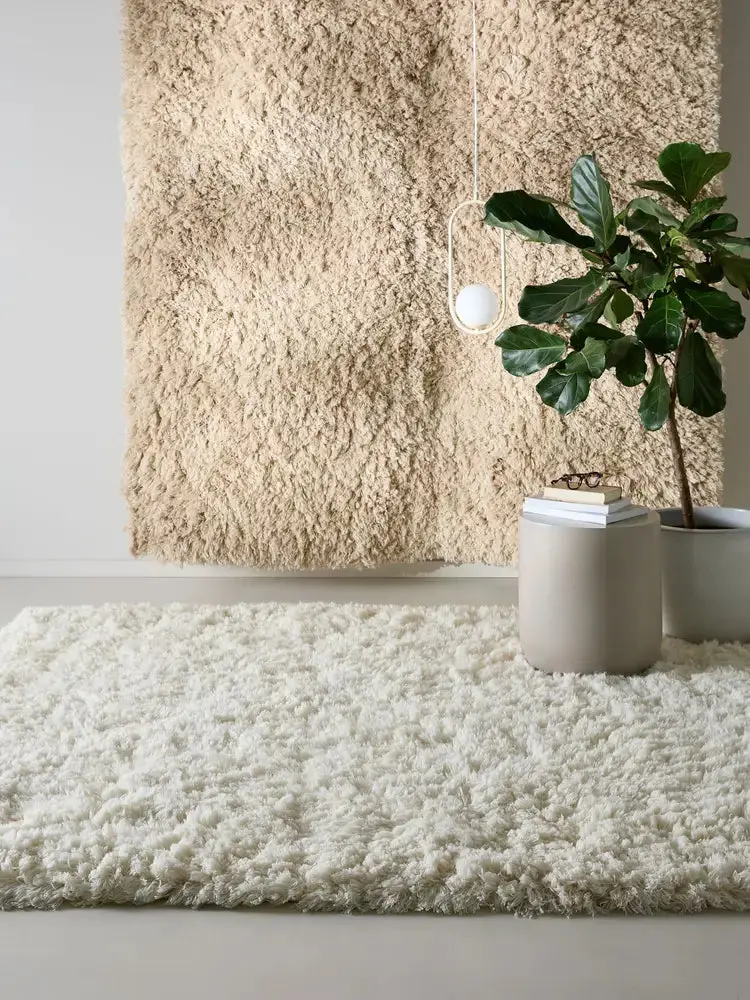 Benuta Tapis en Laine fait main BAADAL Crème