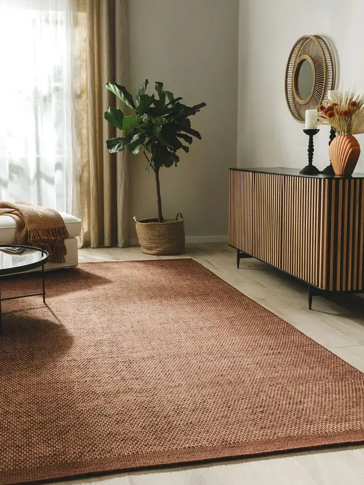 Tapis en Laine fait main ROCCO Marron
