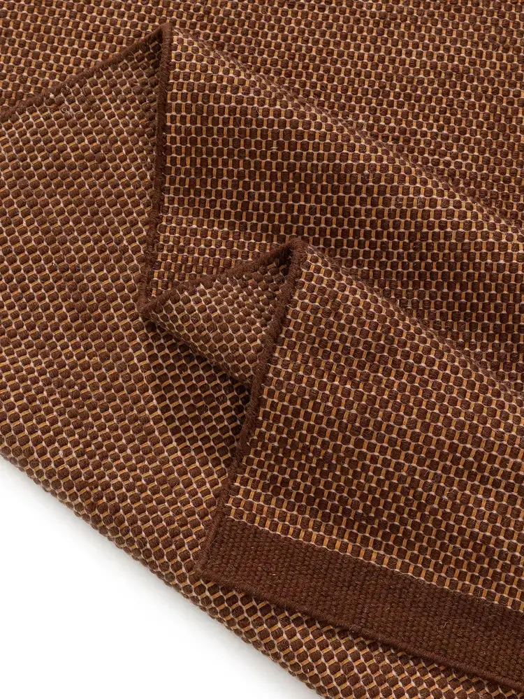 Tapis en Laine fait main ROCCO Marron