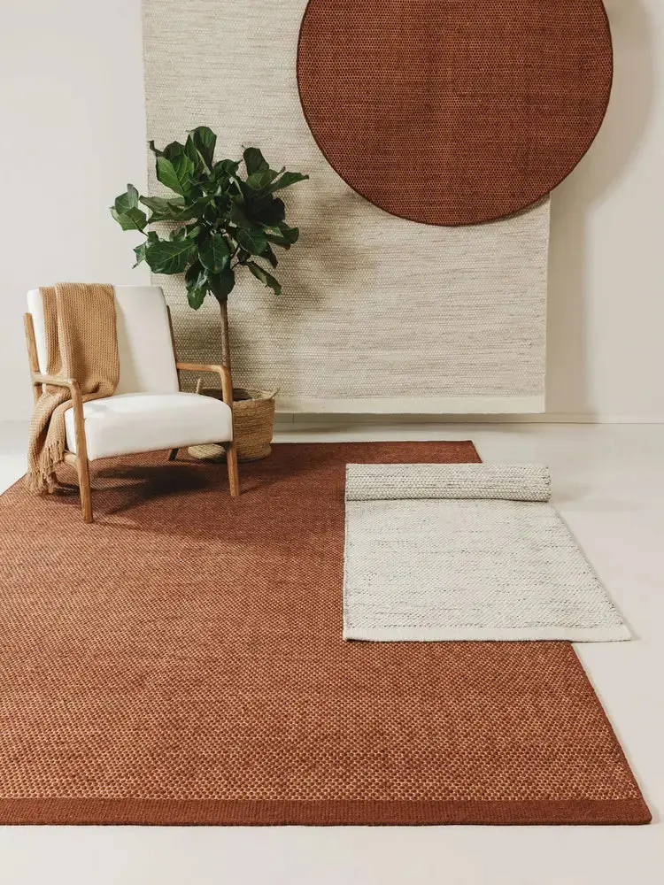 Tapis en Laine fait main ROCCO Marron