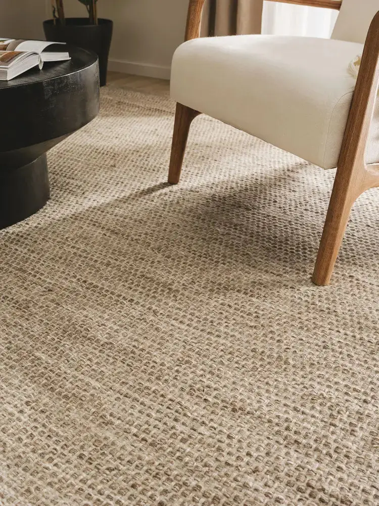 Tapis en Laine fait main ROCCO Taupe