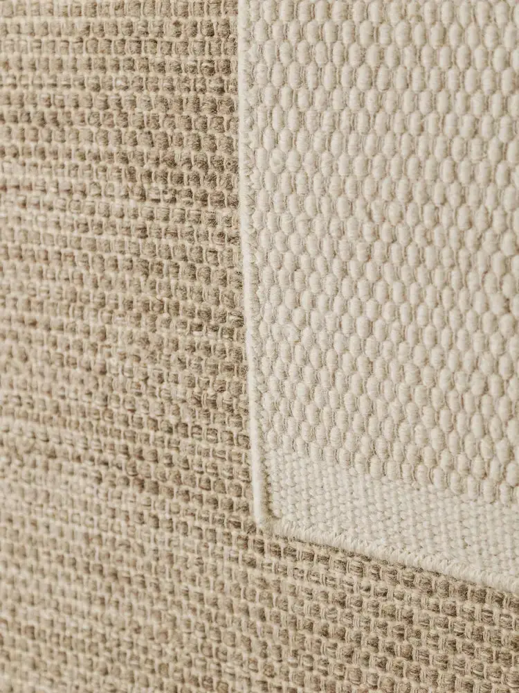 Tapis en Laine fait main ROCCO Blanc