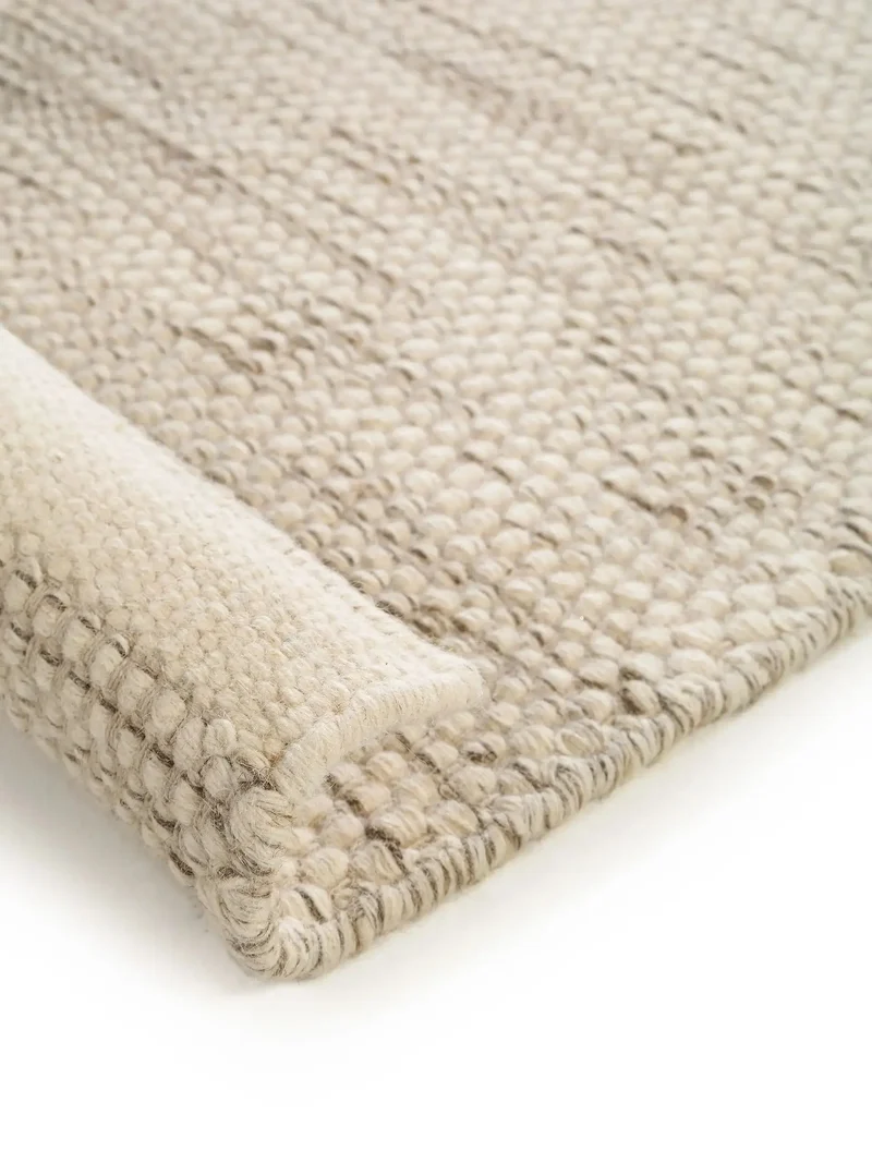 Tapis en Laine fait main ROCCO Crème