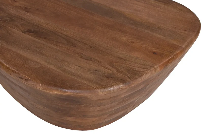 Table basse Bois de manguier Brun Clair IORAN - 30 x107 cm