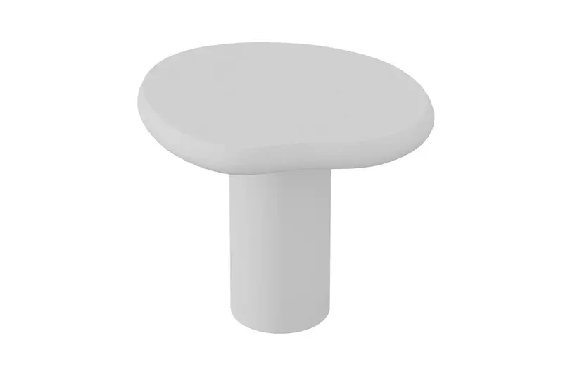 Table Basse Effet Ciment Ecru TAVINA - 58 cm