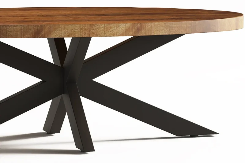 Table basse Ovale en Bois de Manguier AYORA - 130 x 70 cm