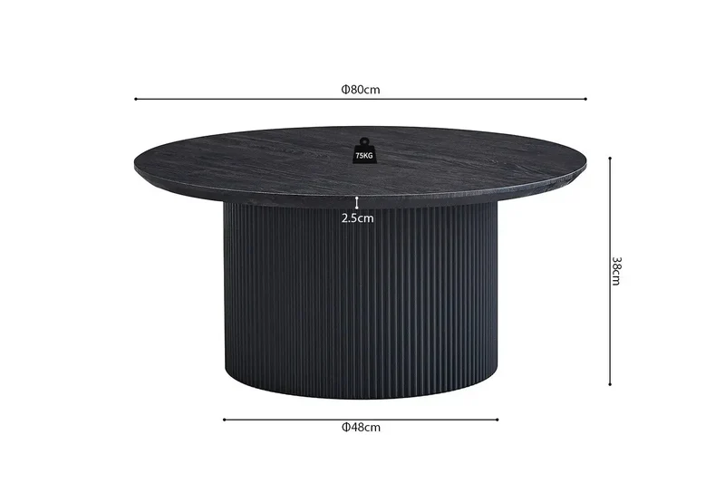 Table Basse Ronde LYANE - 80 cm