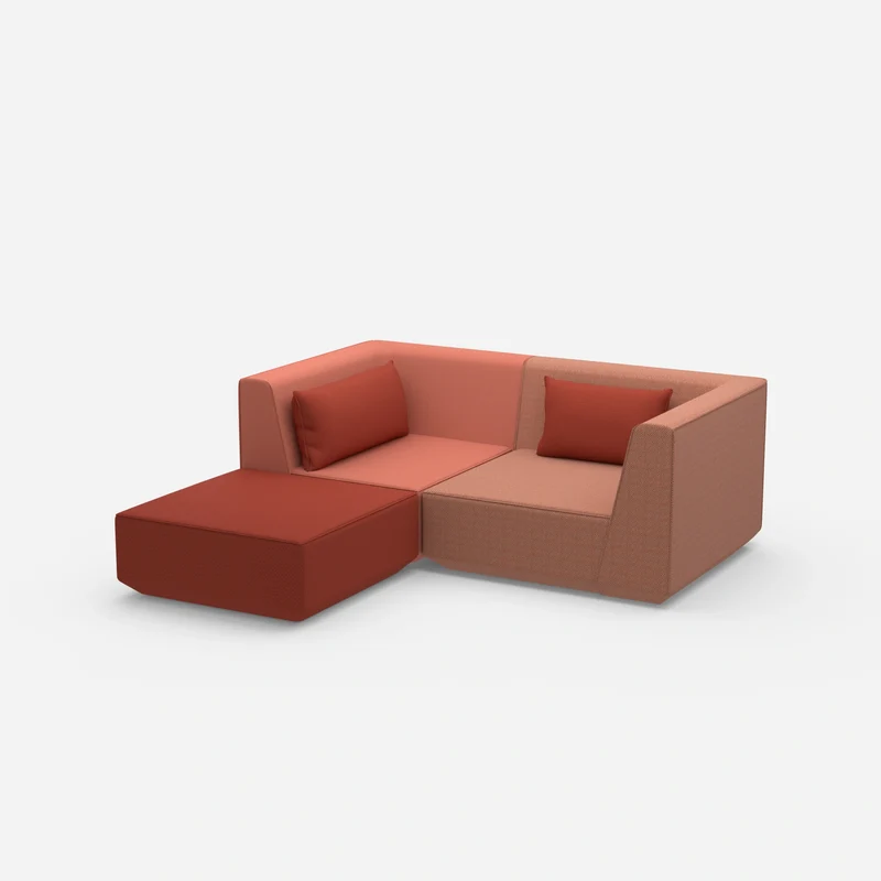 Ecksofa tief