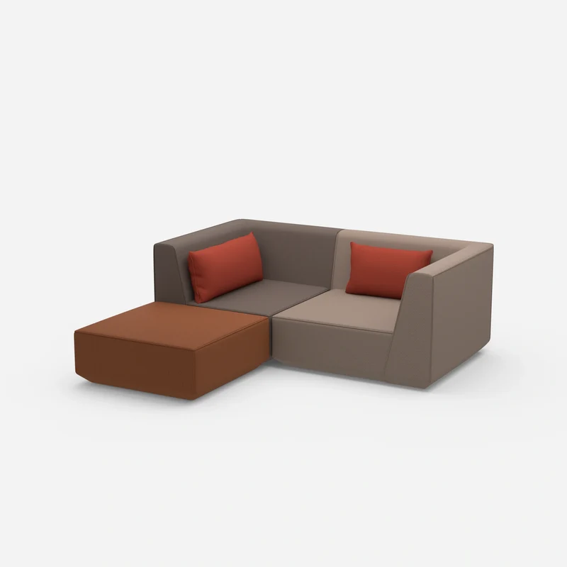 Ecksofa tief