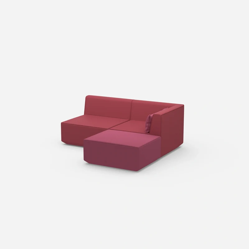 Eckcouch rosa