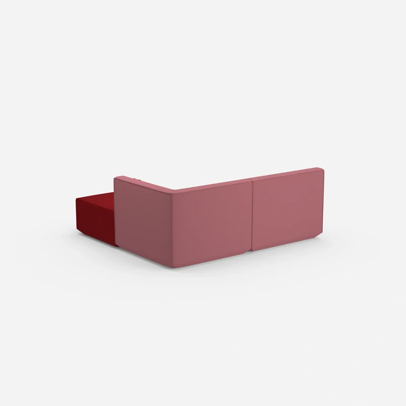 Eckcouch rosa