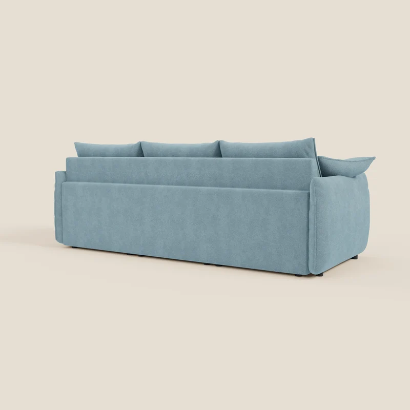 Flexar Canapé d'angle réversible avec assises coulissantes en bouclette douce imperméable T07