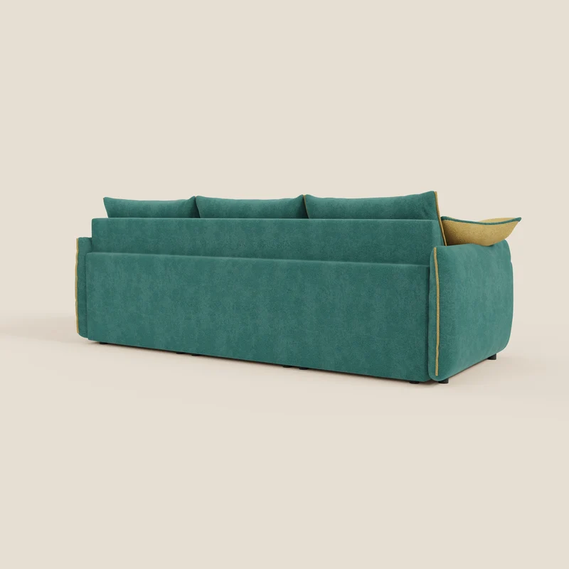 Flexar Canapé d'angle réversible avec assises coulissantes en bouclette douce imperméable T07
