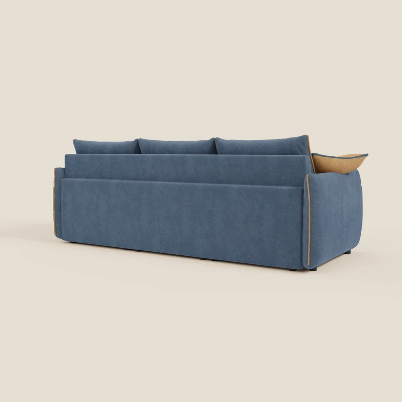 Flexar Canapé d'angle réversible avec assises coulissantes en bouclette douce imperméable T07