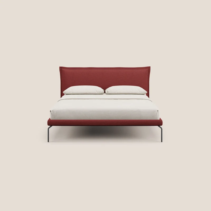 Eric lit rembourré au design minimaliste en tissu imperméable T14 rouge