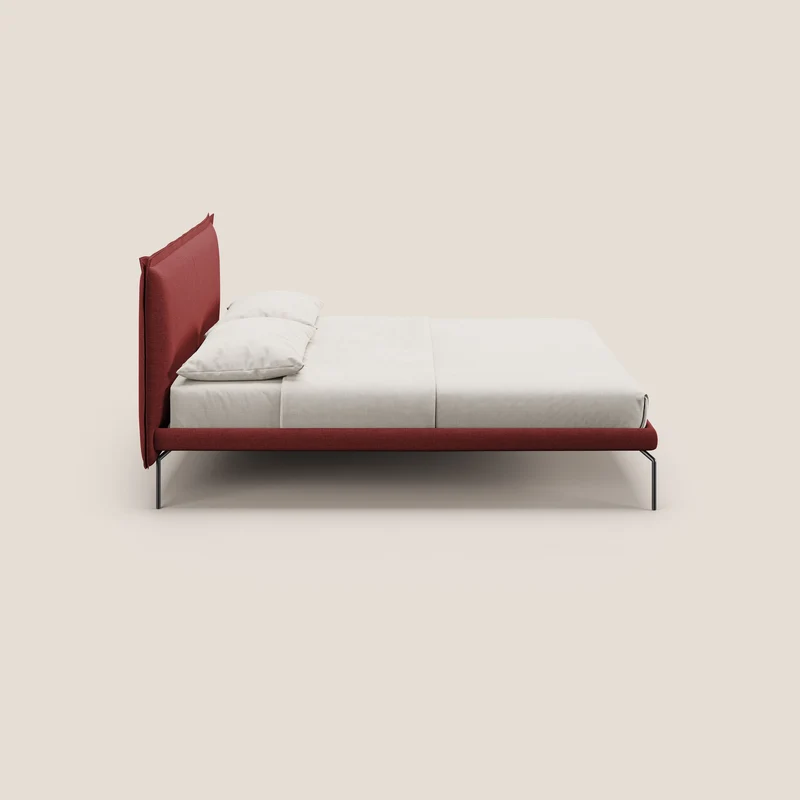 Eric lit rembourré au design minimaliste en tissu imperméable T14 rouge