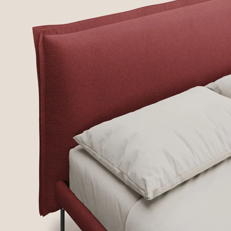 Eric lit rembourré au design minimaliste en tissu imperméable T14 rouge