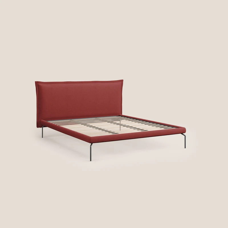 Eric lit rembourré au design minimaliste en tissu imperméable T14 rouge