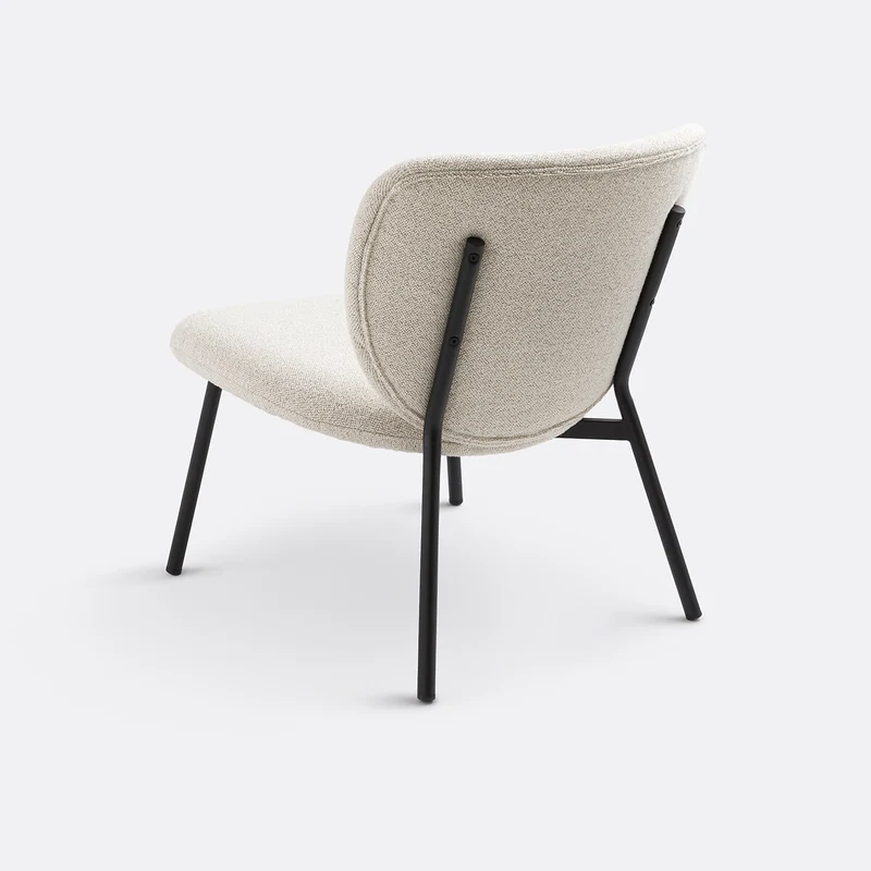 Fauteuil La Redoute Interieurs lounge bouclette écru Belvini
