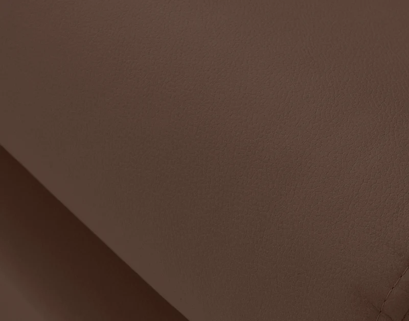 Canapé d'angle droit convertible BEST MOBILIER Zaria 5 places avec coffre et têtières en simili marron