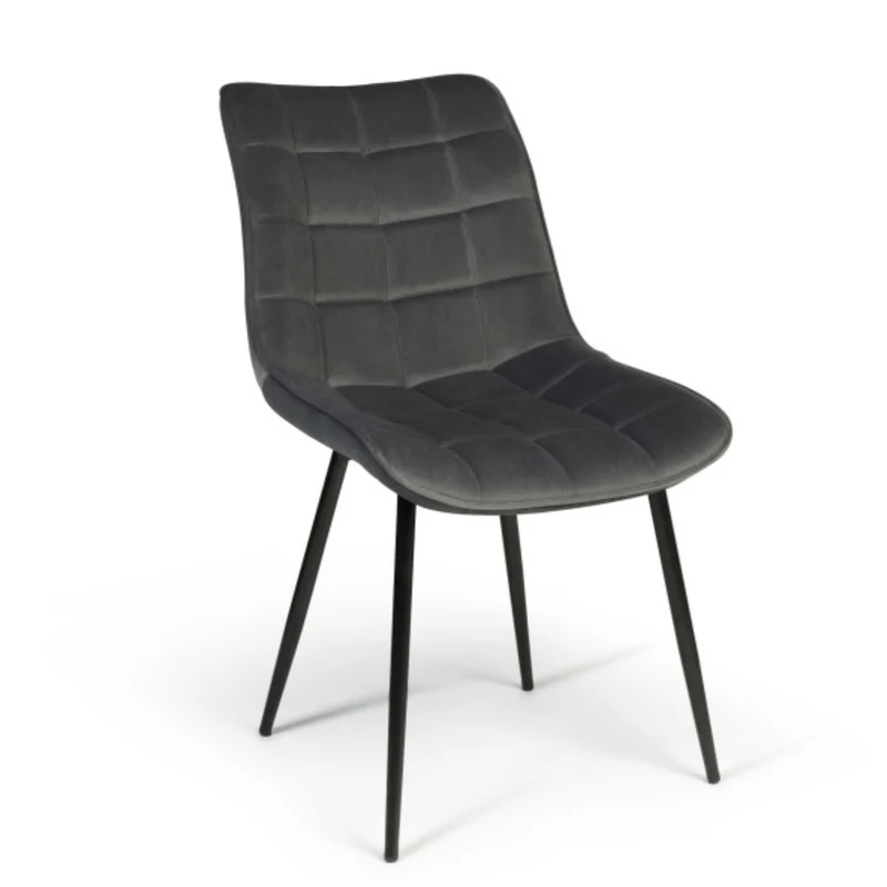 Lot de 2 chaises Melinda Gris foncé