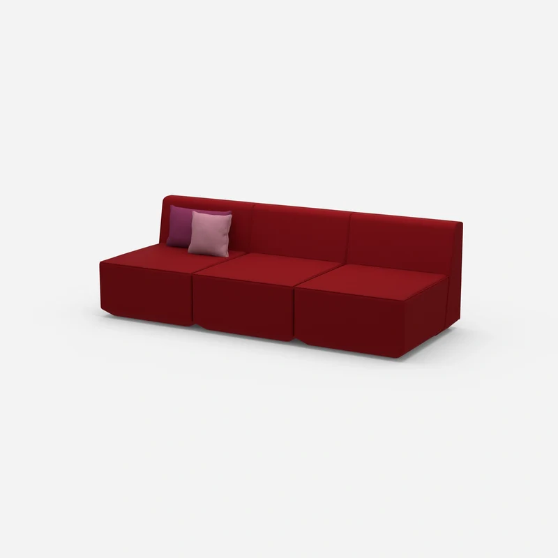 Rote 3 Sitzer Sofas