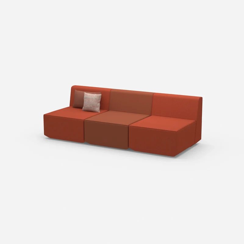 Rote 3 Sitzer Sofas