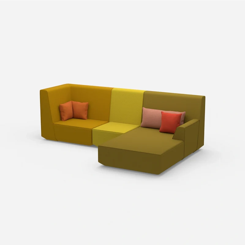 3 Personen Sofa mit Ottomane