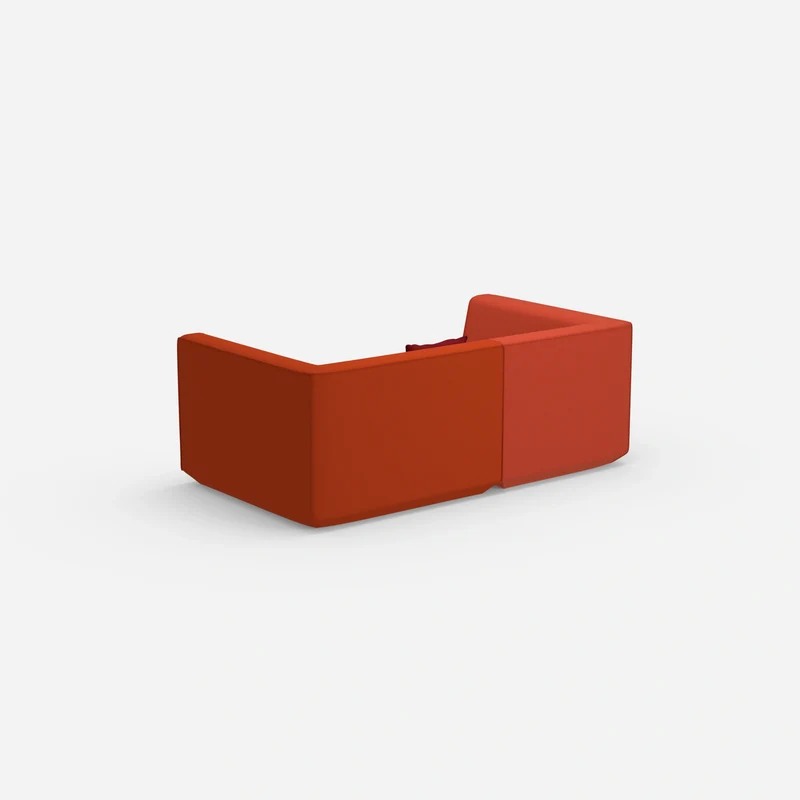 Sofa für 2 Personen in Rot