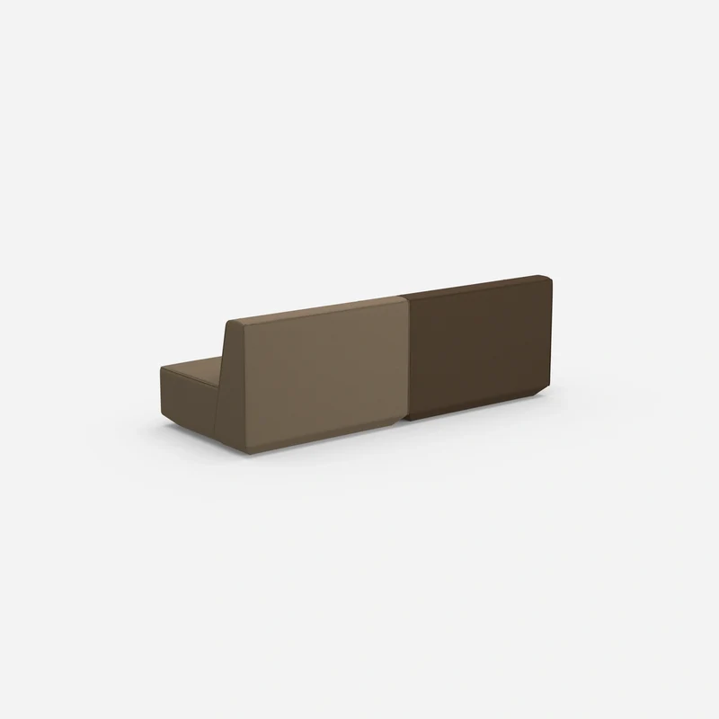 Modulares Sofa 3er in Braun