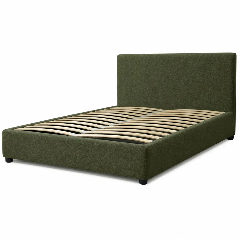 Lit coffre Colisée tissu Bouclette