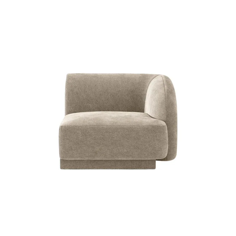 Module MICADONI Miley en tissu chenille beige